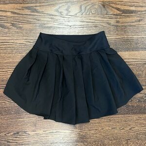 Black Pleated Athletic Tennis Skirt Golf Skirt